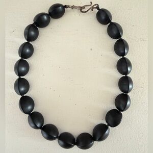 Becky Thatcher Onyx Necklace 16”